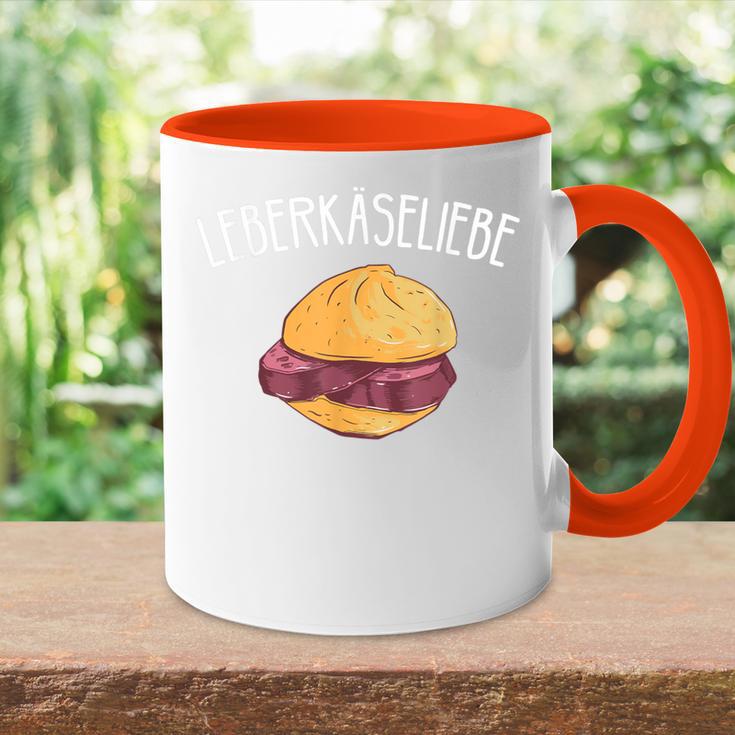 Leberkäse Liebe I Leberkas Fleischkäse Motiv Für Metzger Tasse Zweifarbig