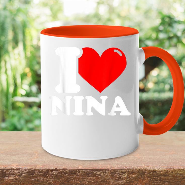 I Love Nina Tasse Zweifarbig