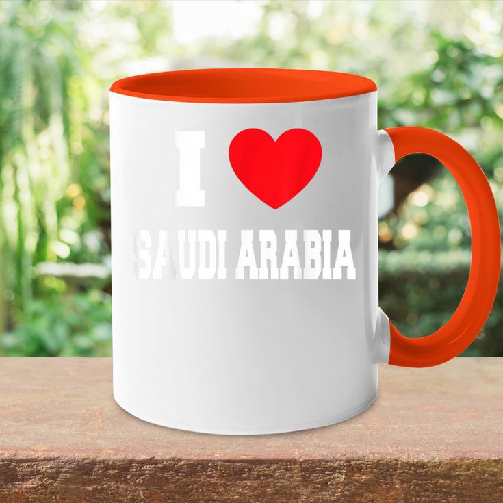 I Love Saudi Arabia Tasse Zweifarbig