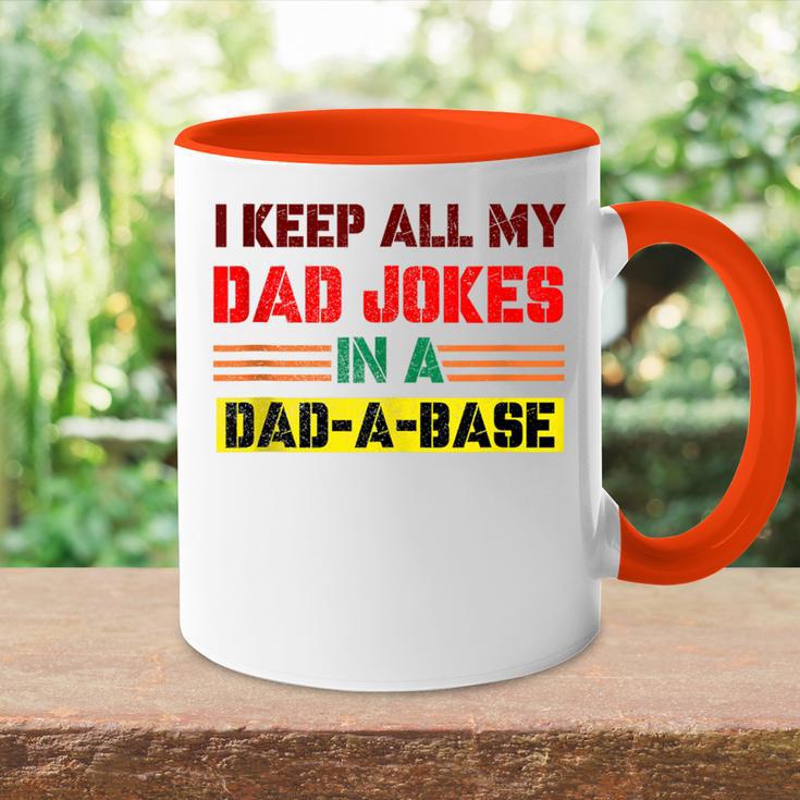 Lustige Papa-Witze In Dad-A-Base-Vintage Zumatertag Heilig Tasse Zweifarbig