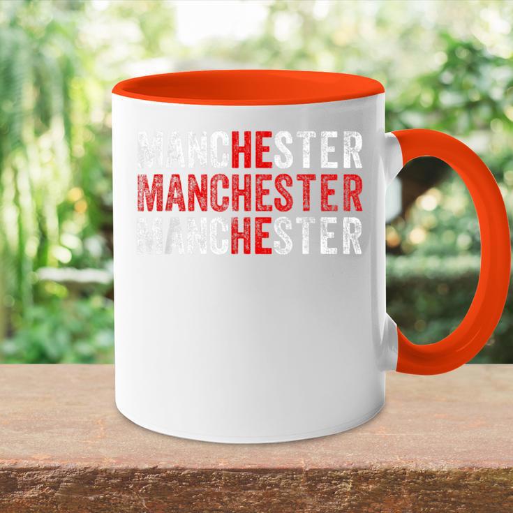 Manchester England Flag Uk Tasse Zweifarbig