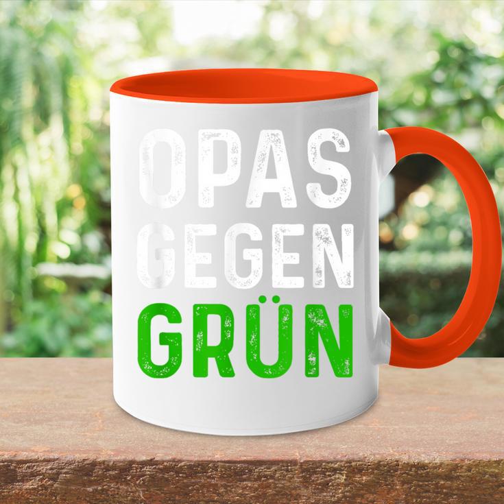 Männer Opas Gegen Grün Spruch Grüne Nein Danke Opa Tasse Zweifarbig