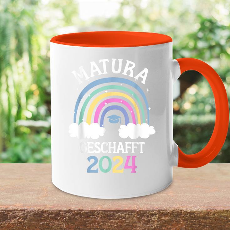 Matura Geschafft 2024 Tasse Zweifarbig