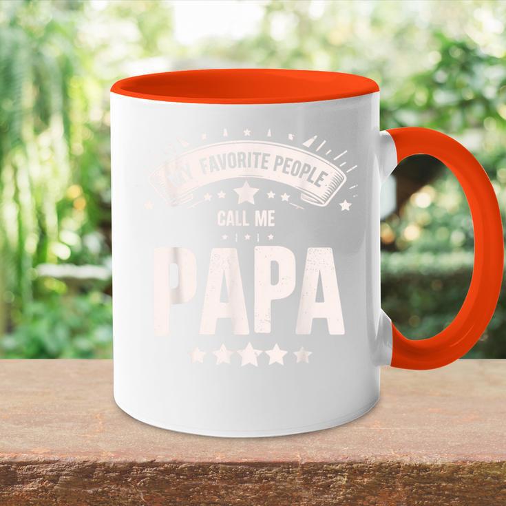 Meine Lieblingsleute Nennen Mich Papa Lustiger Opa-Vatertag Tasse Zweifarbig