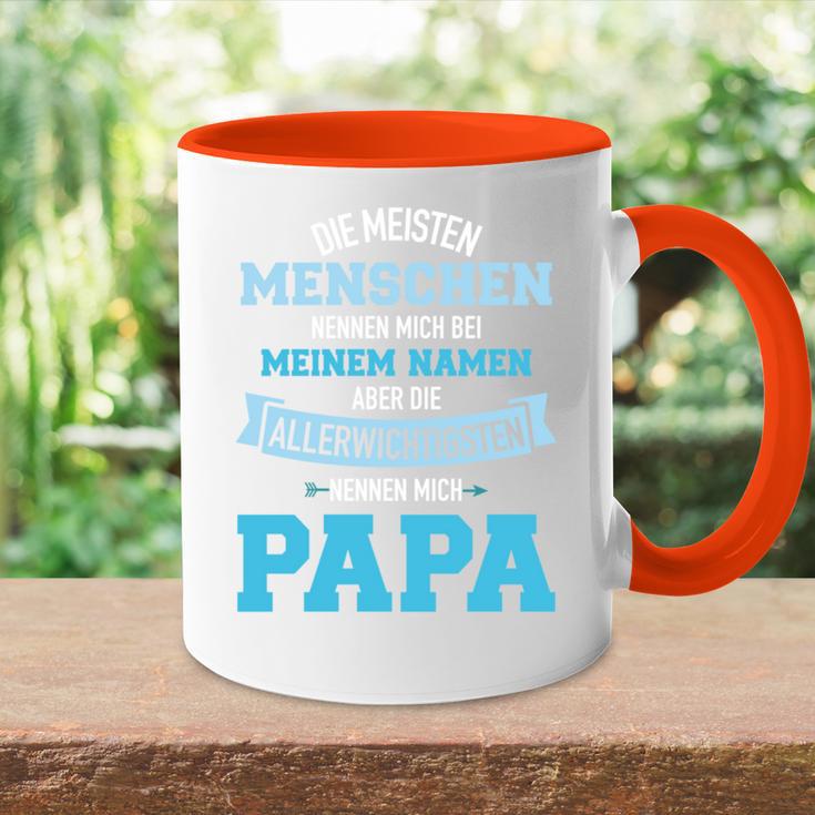 Meisten Menschen Nennennen Name Allerwichtigsten Papa Tasse Zweifarbig