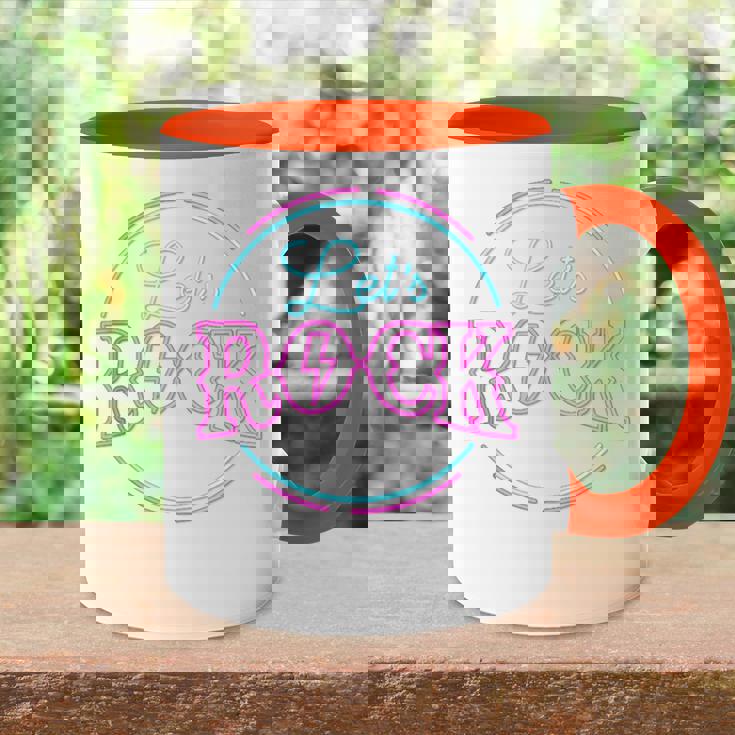 Mi Música Es Rock And Roll Let's Rock Sin Mangas Accent Mug