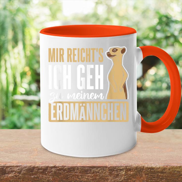 Mir Reich'ts Gehe Zu Meiner Meerkat Tasse Zweifarbig