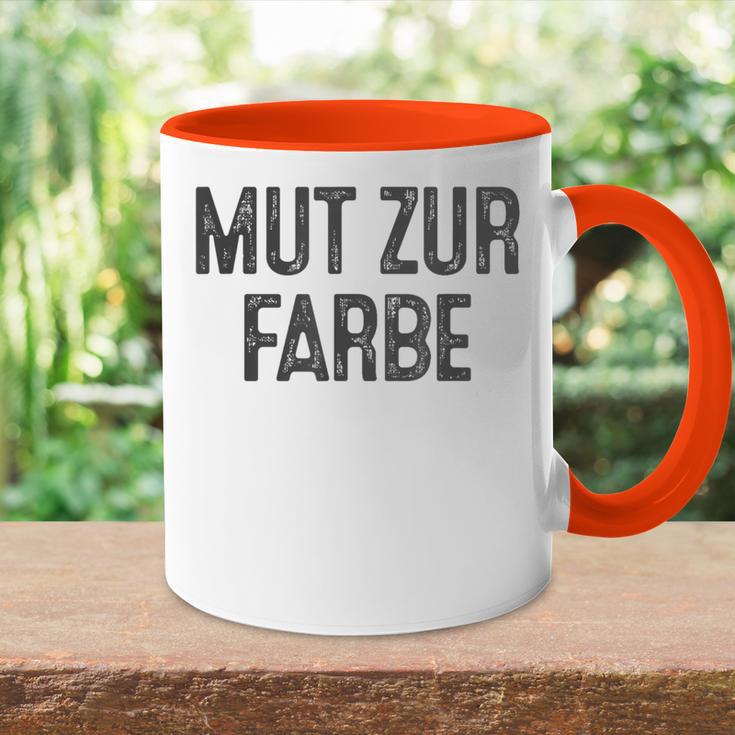 Mut Zur Farbe Tasse Zweifarbig