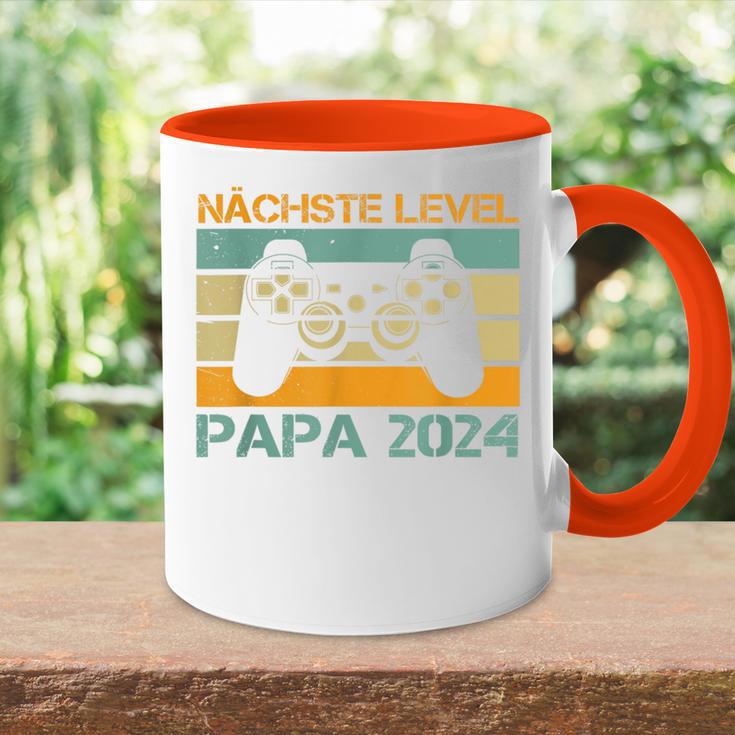 Nächstes Level Ich Werde Papa 2024 Ankündigung Gamer Tasse Zweifarbig