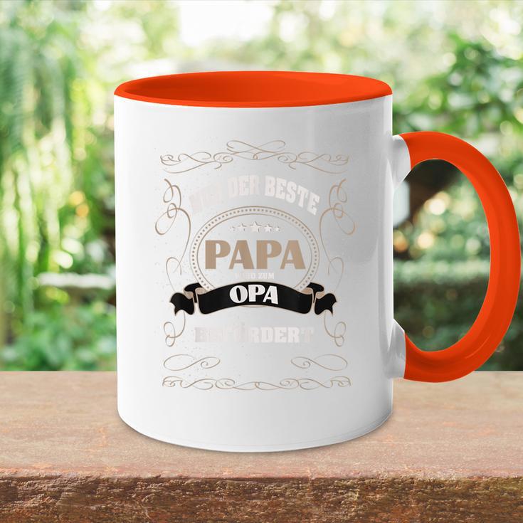 Nur Der Beste Papa Wird Zum Opa Beförder S Tasse Zweifarbig