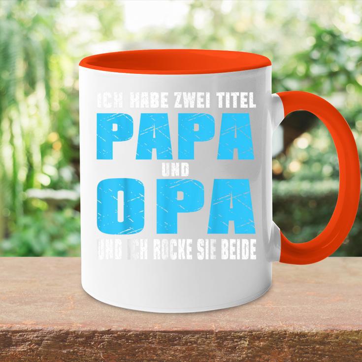 Opa Atertag Papa Spruch Grossvater Geschenk Tasse Zweifarbig