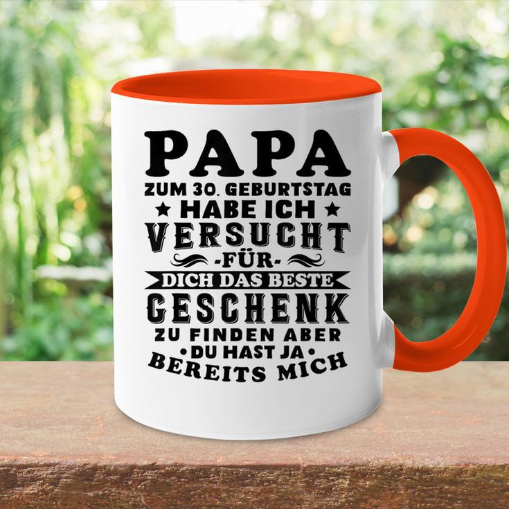 Papa 30Geburtstag Mann 30Geburtstag 30Er Papa Tasse Zweifarbig