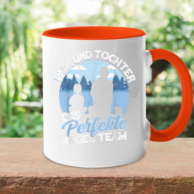 Papa & Tochter Das Perfekte Angel Team Fishing Fishing Fishing S Tasse Zweifarbig