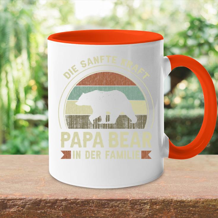 Papa Bear Spruch Für Papaatertag Bär Tasse Zweifarbig