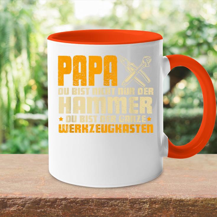 Papa Bist Der Whole Werkzeugkasten Father's Day Tasse Zweifarbig