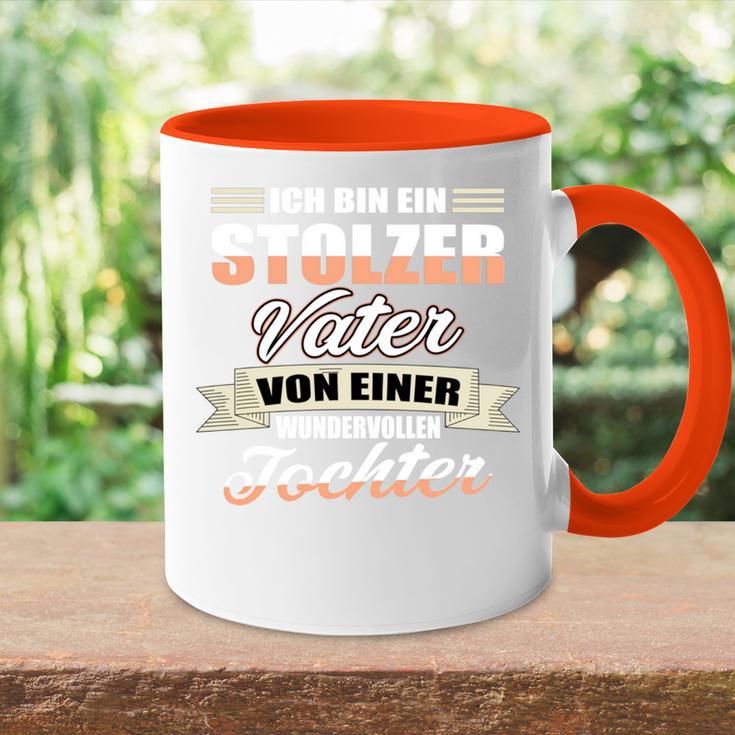 Papa Einer Wundervollen Tochter -Ater Tochter Liebe Tasse Zweifarbig