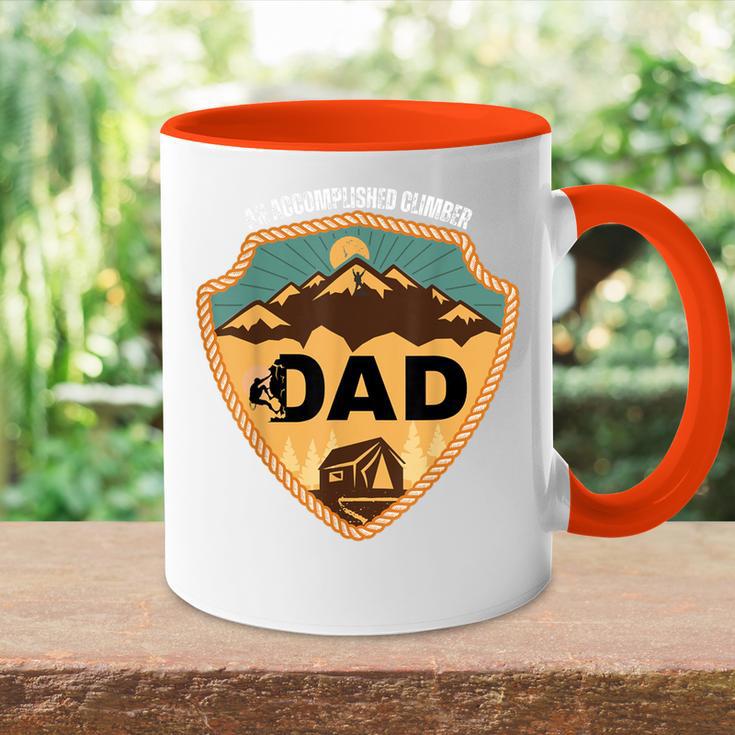 Papa Einersierter Bergsteiger Lustige Geschenke Zumatertag Tasse Zweifarbig