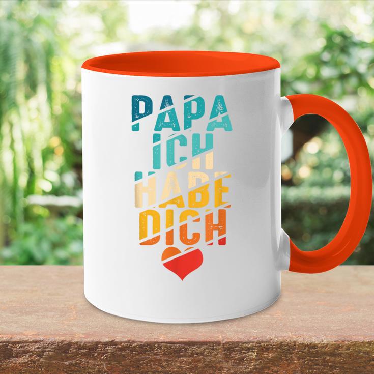 Papa Ich Habe Dich Liebe Father Family Bester Papa Tasse Zweifarbig