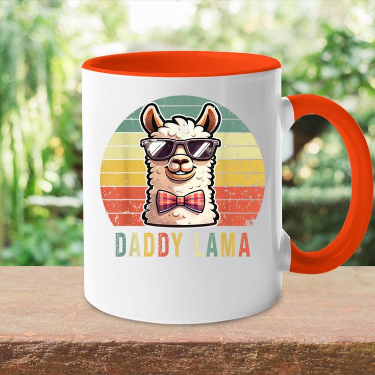 Papa Lama Lustiges Lama Alpaka Tasse Zweifarbig