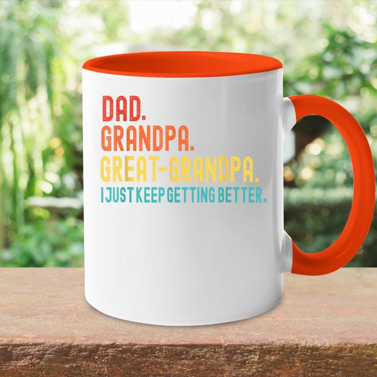 Papa Opa Uropa Lustiger Großvater Zumatertag Tasse Zweifarbig