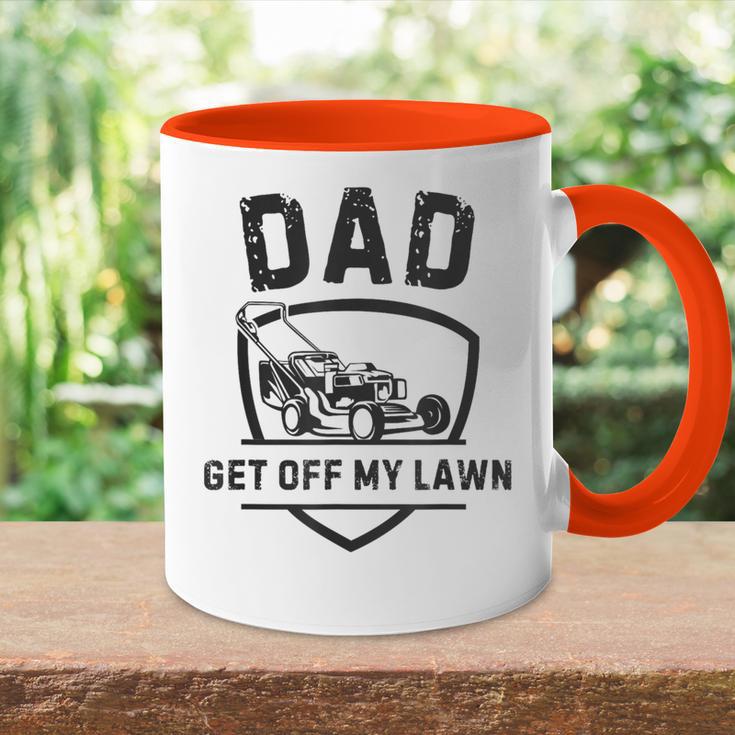 Papa Rasen Mähen Garten Landschaft Papa Witze Lustigatertag Tasse Zweifarbig