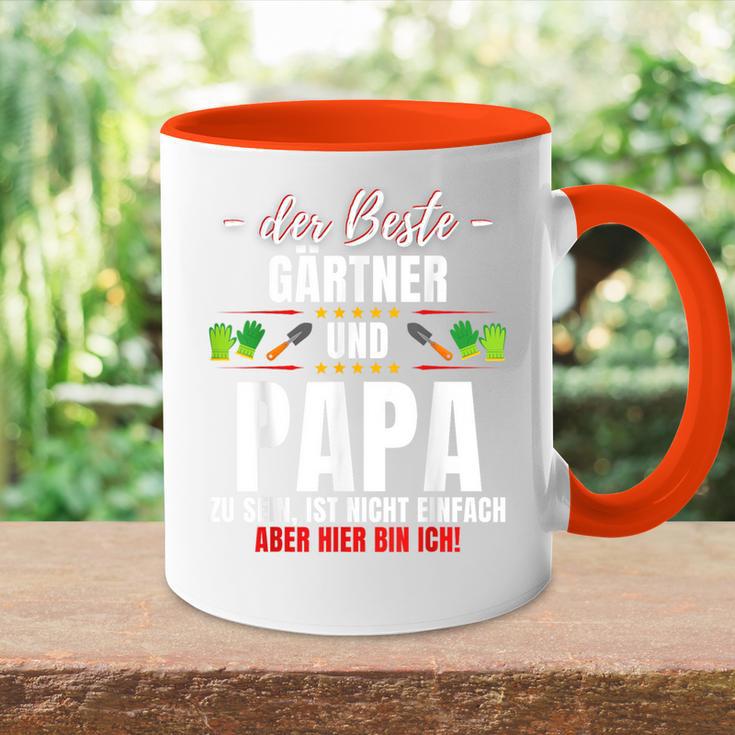 Papa Und Gärtner Garden Gardening Saying Tasse Zweifarbig