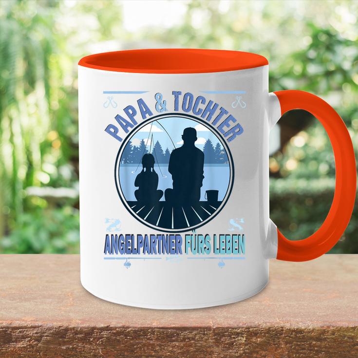 Papa Und Tochter Fishing Partner For Life Fishing Fishing Father Tasse Zweifarbig