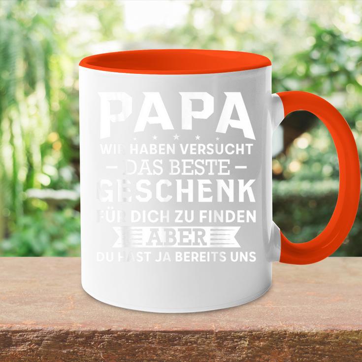 Papa Wir Habenersucht Das Beste Geschenk Tasse Zweifarbig