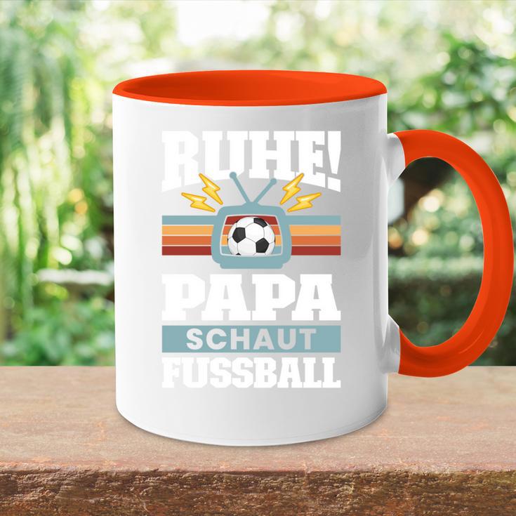 Papaater Fussball Fussball Fan Ballatertag Tasse Zweifarbig