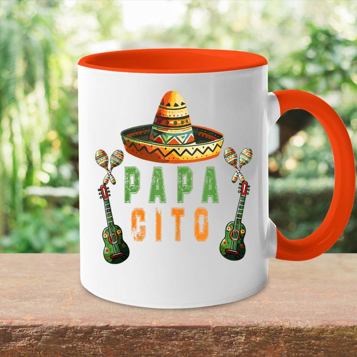 Papacito Lustiger Mexikanischer Papa Cinco De Mayoatertag Tasse Zweifarbig