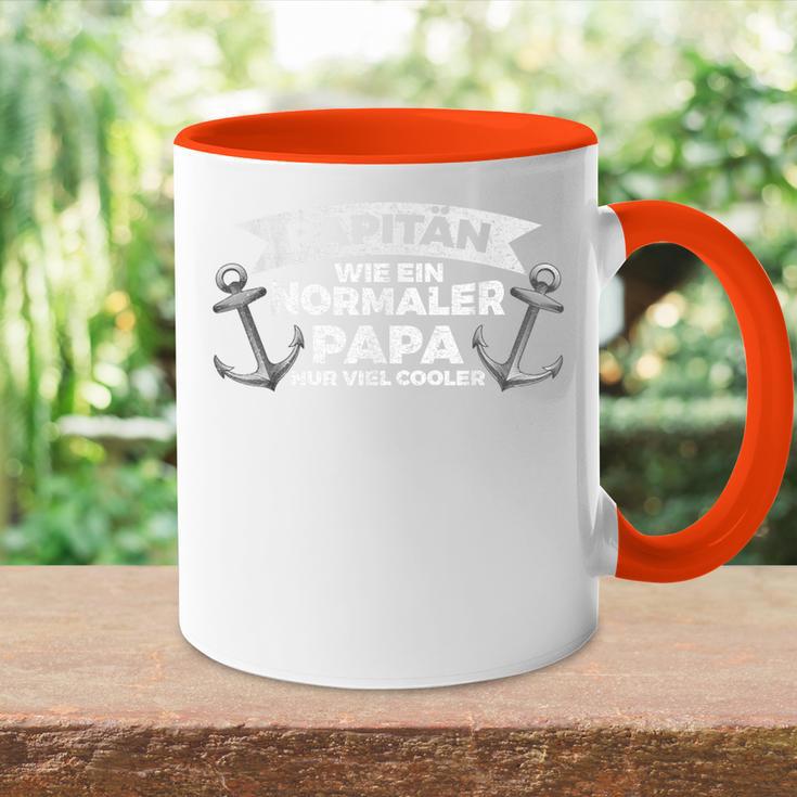 Papitän Wie Ein Normaler Papa Nuriel Cooler Tasse Zweifarbig