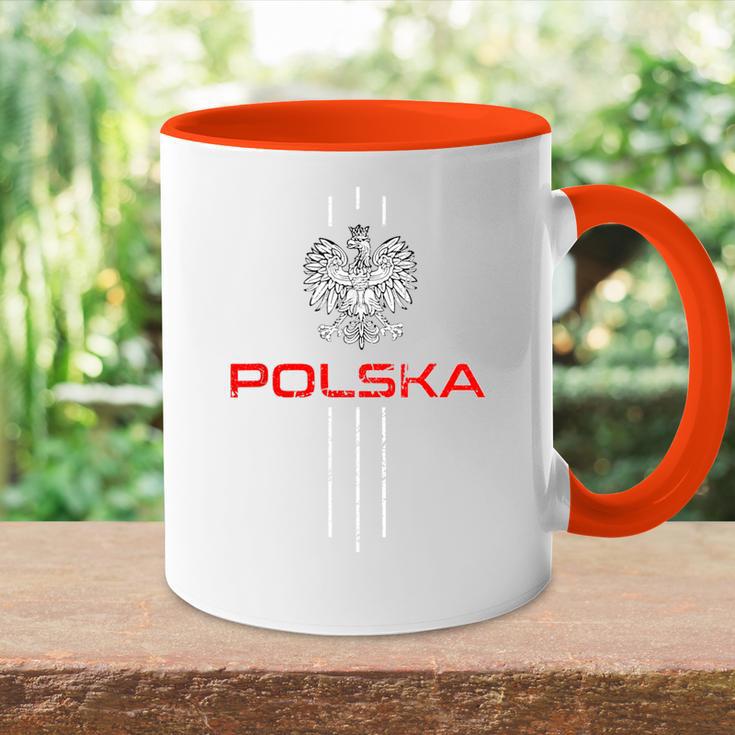 Poland Polska Polski Eagle Kurwa Meme Warsaw City Tasse Zweifarbig