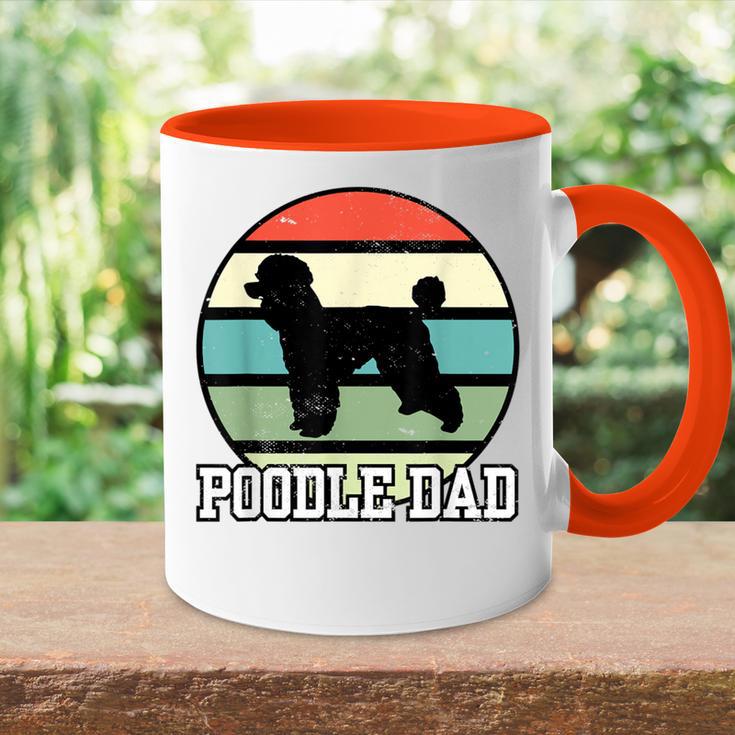 Pudel Papa I Retro Pudel Tasse Zweifarbig