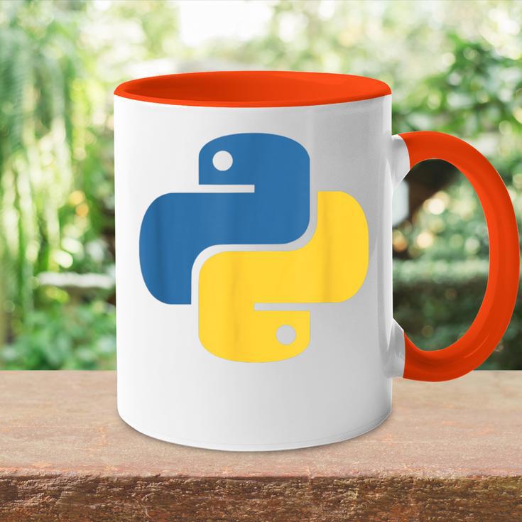 Python Logo Programmer Tasse Zweifarbig