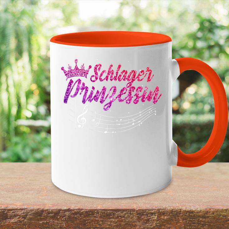 Schlagerparty Schlager Prinzessin Tasse Zweifarbig