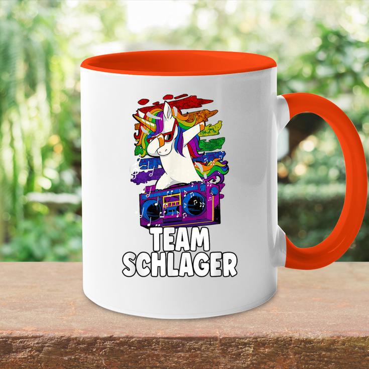 Schlagerparty Team Schlager S Tasse Zweifarbig