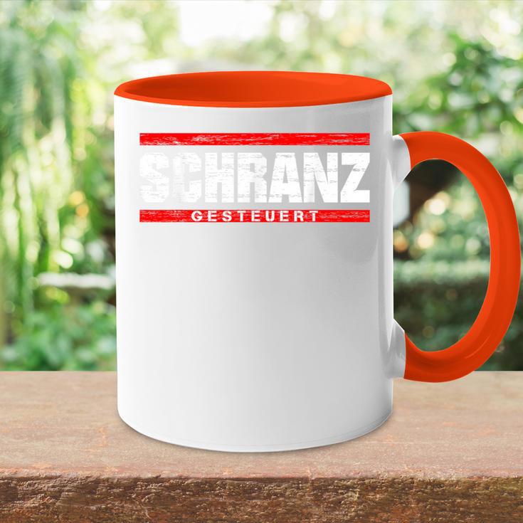 Schranz Techno Rave Festival Tasse Zweifarbig