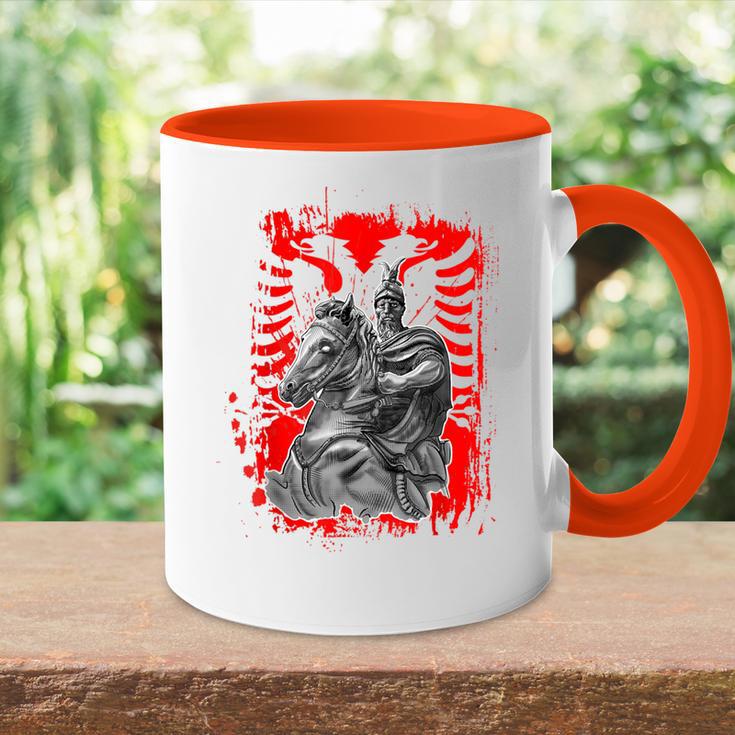 Skanderbeg National Hero Albania Kosovo For Proud Albanians Tasse Zweifarbig