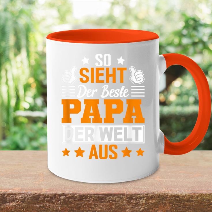 So Sieht Der Beste Papa Der Welt Ausatertag Geschenkidee Tasse Zweifarbig