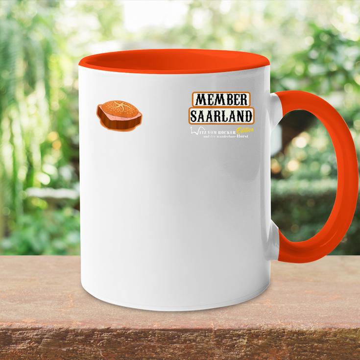 Sons Of Saarland Fleischkäs Witzom Rocker Edition Tasse Zweifarbig