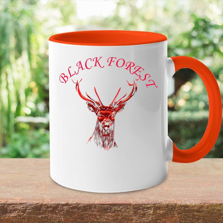 Stag Head Forest Tasse Zweifarbig