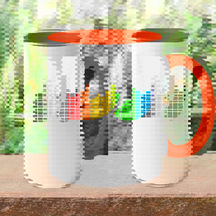 Texto De Dj Con Ecualizador De Coloración Led Para Discjockey Dj Accent Mug