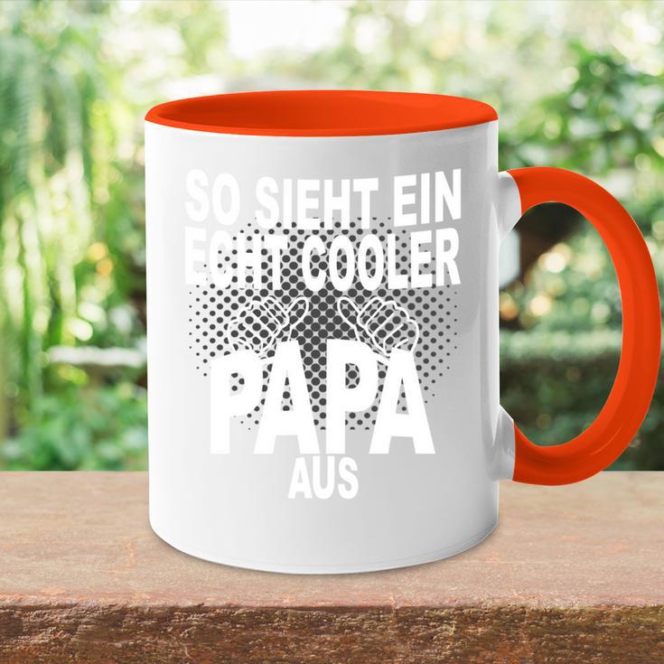 Vater Bester Papa Spruch Cooler Papa Stolzerater Tasse Zweifarbig