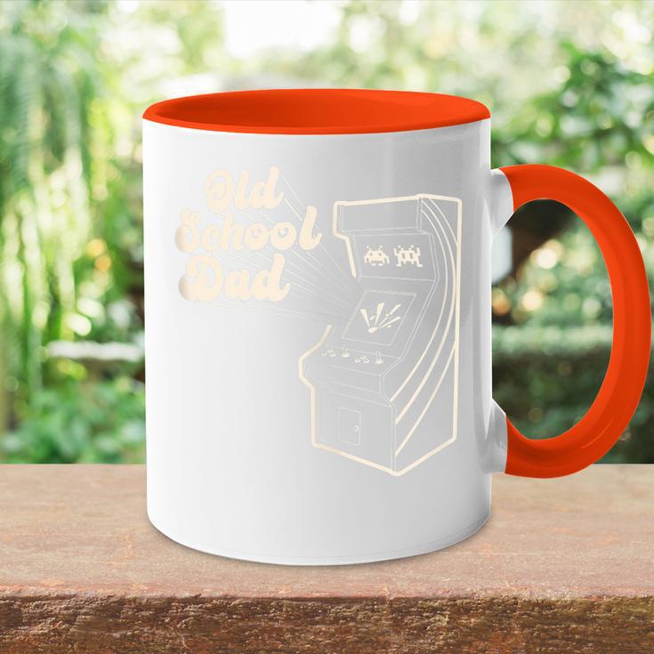 Väter Tag Retro Gamer Alte Schule Papa Geschenk Tasse Zweifarbig