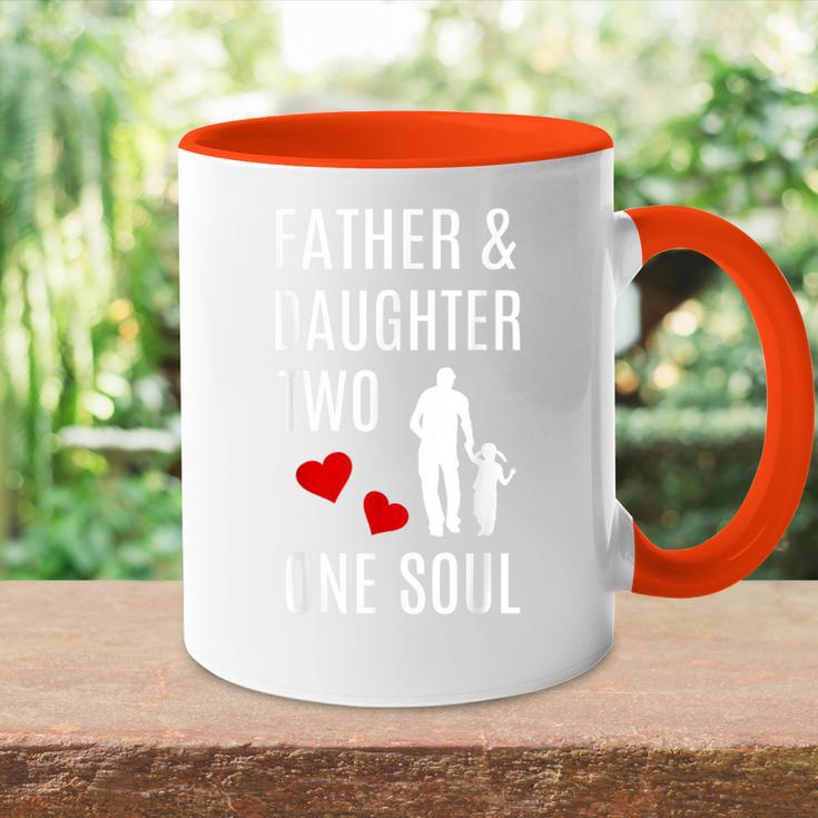 Vater Und Tochter Hand In Hand Herz Seele Papa Kind Geschenk Tasse Zweifarbig