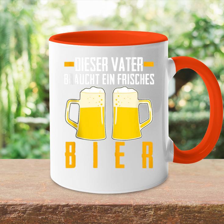 Vatertag Saufenater Frisches Bier Papa Tasse Zweifarbig