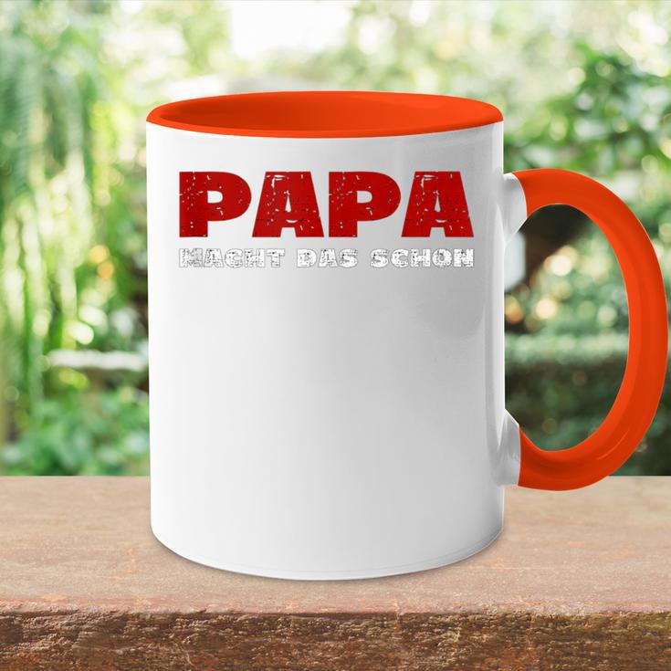 Vatertagatertags Geschenk Papa Opa Lustig Für Herren Tasse Zweifarbig