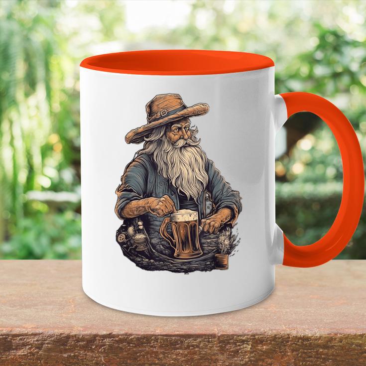 Vatertagsgeschenk Oktoberfestatertag Papa Dad Opa Tasse Zweifarbig