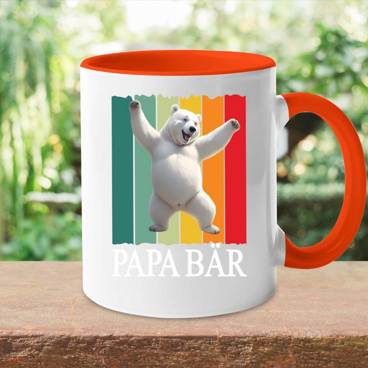 Vatertagsgeschenk Papa Bäratertagater & Opa Geschenk Tasse Zweifarbig