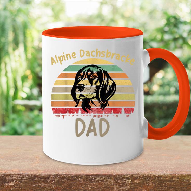 Vintage Dackel Papa Hundeliebhaber Dackelater Hund Besitzer Tasse Zweifarbig